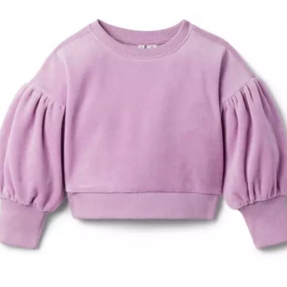 Janie and Jack Lilac Girls Velour Matching Set - Picture 3 of 7